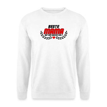 Best mom in the whole world - Unisex Sweatshirt - white - Front