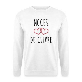 Copper Wedding 32 Years of Happiness - Unisex Sweatshirt - white - Front