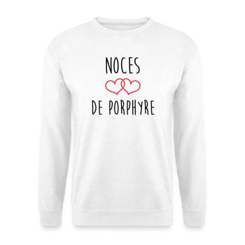 Porphyry Wedding 33 Years of Marriage - Unisex Sweatshirt - white - Front