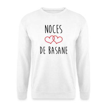 noces de basane 31 ans de mariage - Sweat-shirt Unisexe - blanc - Devant