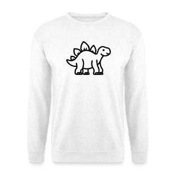stegosaurus - Unisex Sweatshirt - white - Front