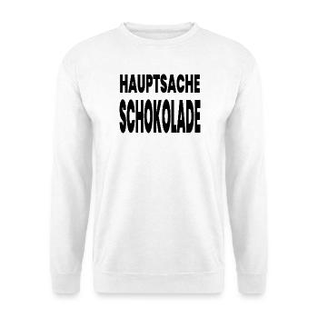 chocolate - Unisex Sweatshirt - white - Front