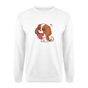 Puppy Hearts Cuddle Rider - Unisex Sweatshirt - white - Front