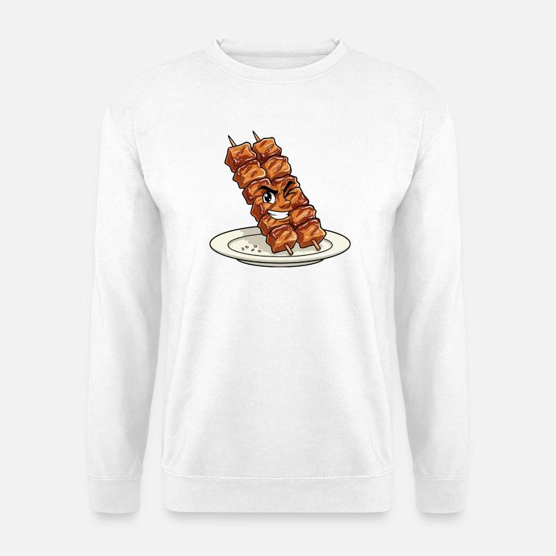Gegrillter Spießheld - Unisex Pullover - Weiß