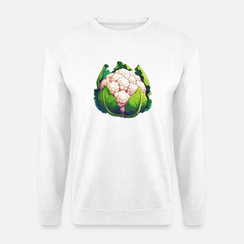Blumenkohl - Unisex Pullover - Weiß