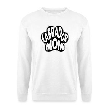 Labrador Mama, Mom Motiv - Unisex Pullover - Weiß - Vorne