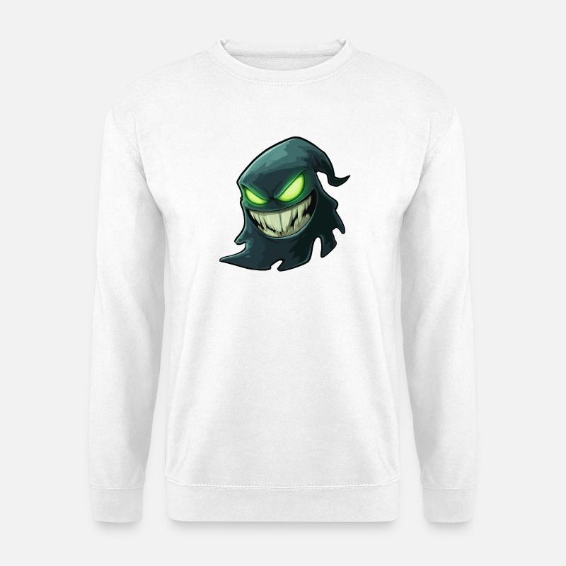 Geist, Halloween-Geist, Gruseliger Geist - Unisex Pullover - Weiß