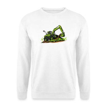 St. Patricks Day Bagger-Konstruktion - Unisex Pullover - Weiß - Vorne