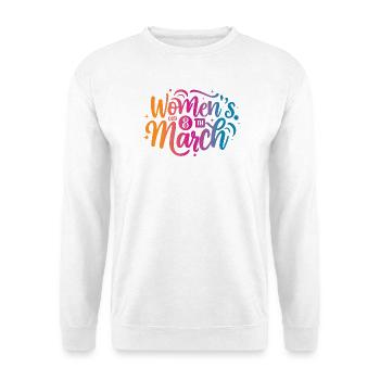 Journée des femmes 8 mars - Sweat-shirt Unisexe - blanc - Devant