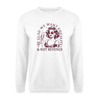 Feminismus Frauenrechte Statement Vintage Design - Unisex Pullover - Weiß - Vorne