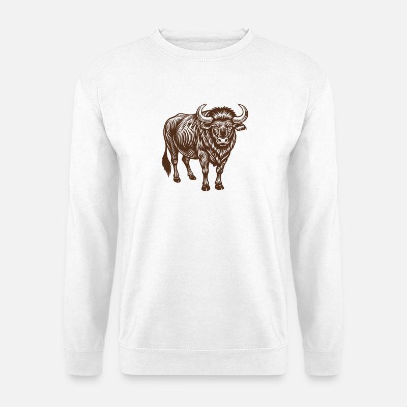 Buffalo - Unisex Pullover - Weiß