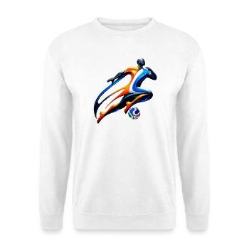 Colorful Sprint: Dutch football hero - Unisex Sweatshirt - white - Front