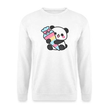 1. Klasse Panda Einschulung Geschenk 2026 - Unisex Pullover - Weiß - Vorne