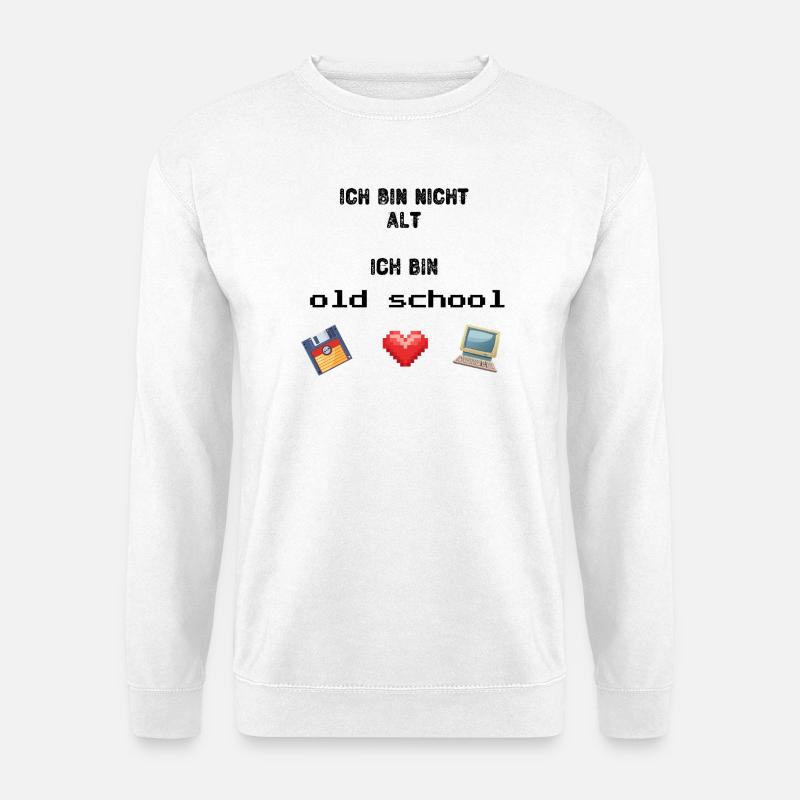 Old School - Unisex Pullover - Weiß