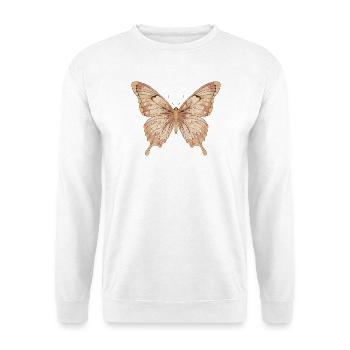 Soft Pink Butterfly Art - Unisex Sweatshirt - white - Front
