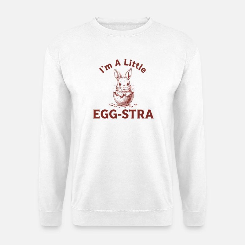 Egg-STRA Bunny Tee - Unisex Sweatshirt - white