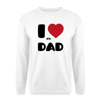 J’aime mon papa - Sweat-shirt Unisexe - blanc - Devant