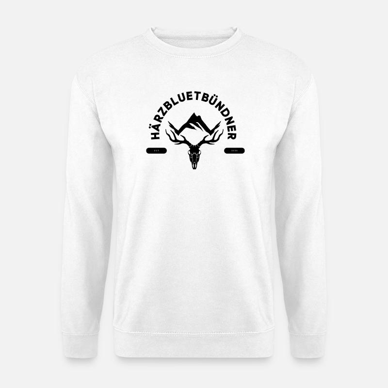 Härzbluetbündner - Unisex Pullover - Weiß