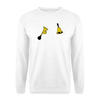 Glocke & Hupe - Unisex Pullover - Weiß - Vorne