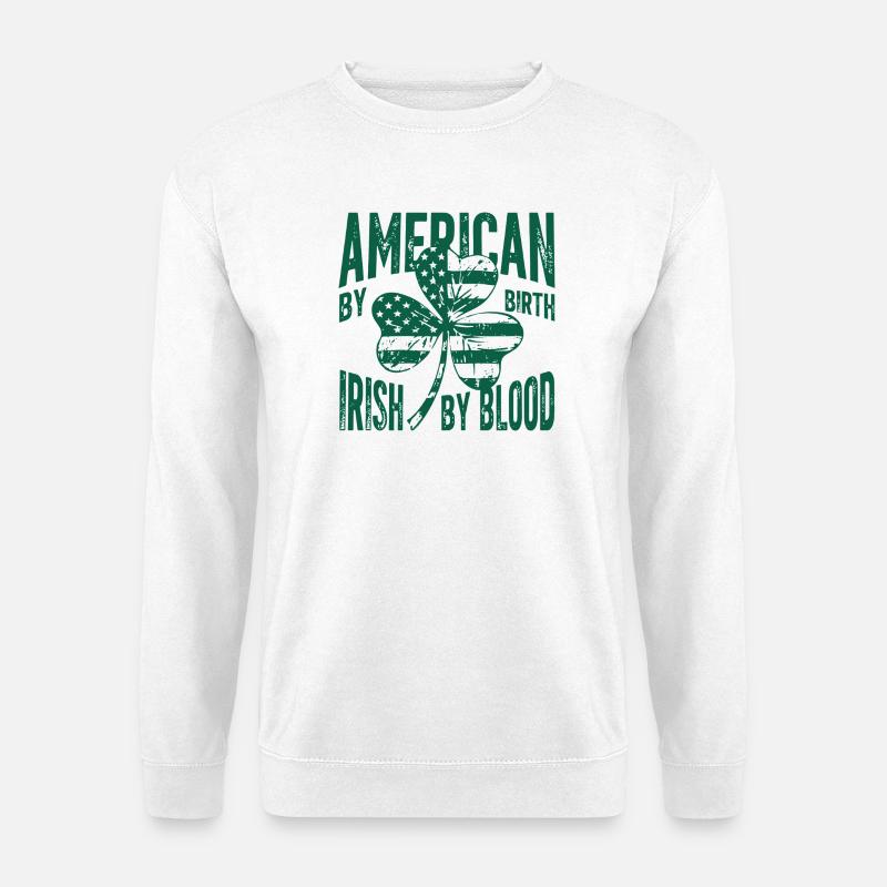 Irisch-Amerikanischer Wurzeltee - Unisex Pullover - Weiß