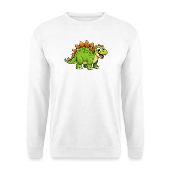 Cheerful Dino Stegosaurus - Unisex Sweatshirt - white - Front