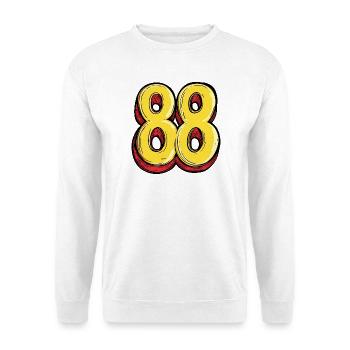 88 Number Colorful - Unisex Sweatshirt - white - Front