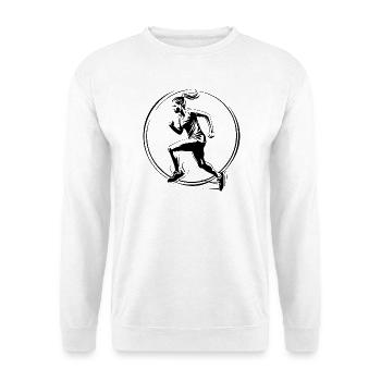 Laufen Marathon Joggen Frau - Unisex Pullover - Weiß - Vorne