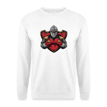Knight Boxer MMA - Sweat-shirt Unisexe - blanc - Devant