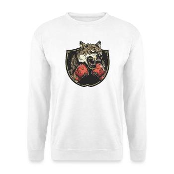 Wolf Boxer MMA - Sweat-shirt Unisexe - blanc - Devant