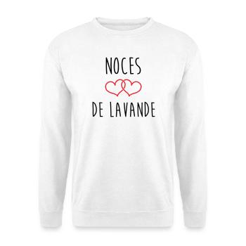 Lavender Wedding 46 Years - Unisex Sweatshirt - white - Front