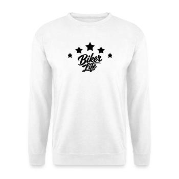 Vie de motard - Sweat-shirt Unisexe - blanc - Devant