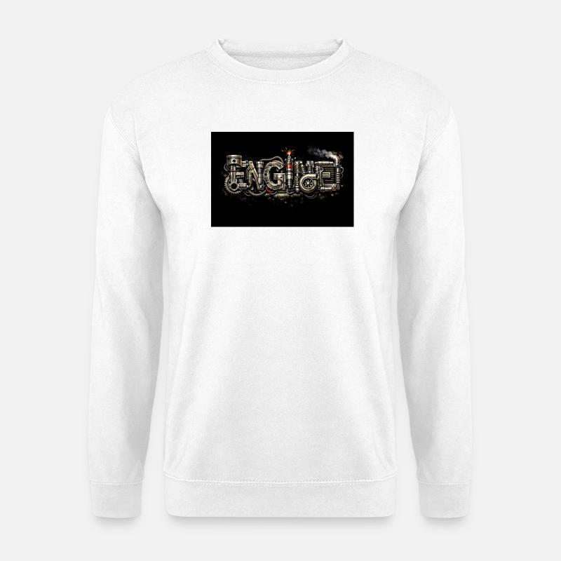 SteamGear-Ingenieursbuchstaben - Unisex Pullover - Weiß