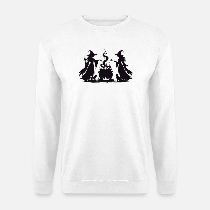 Witch's Cauldron Witch Magic Duo - Unisex Sweatshirt - white