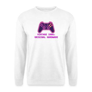 Neon Controller 1986 Retro - 40th Birthday - Unisex Sweatshirt - white - Front