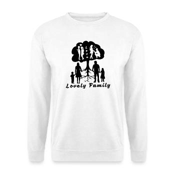 Lovely Family - Black - Unisex Sweatshirt - white - Front