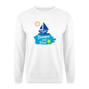 Summer and Sea - Summer Design - Unisex Sweatshirt - white - Front