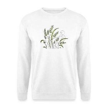 Blumen - Unisex Pullover - Weiß - Vorne