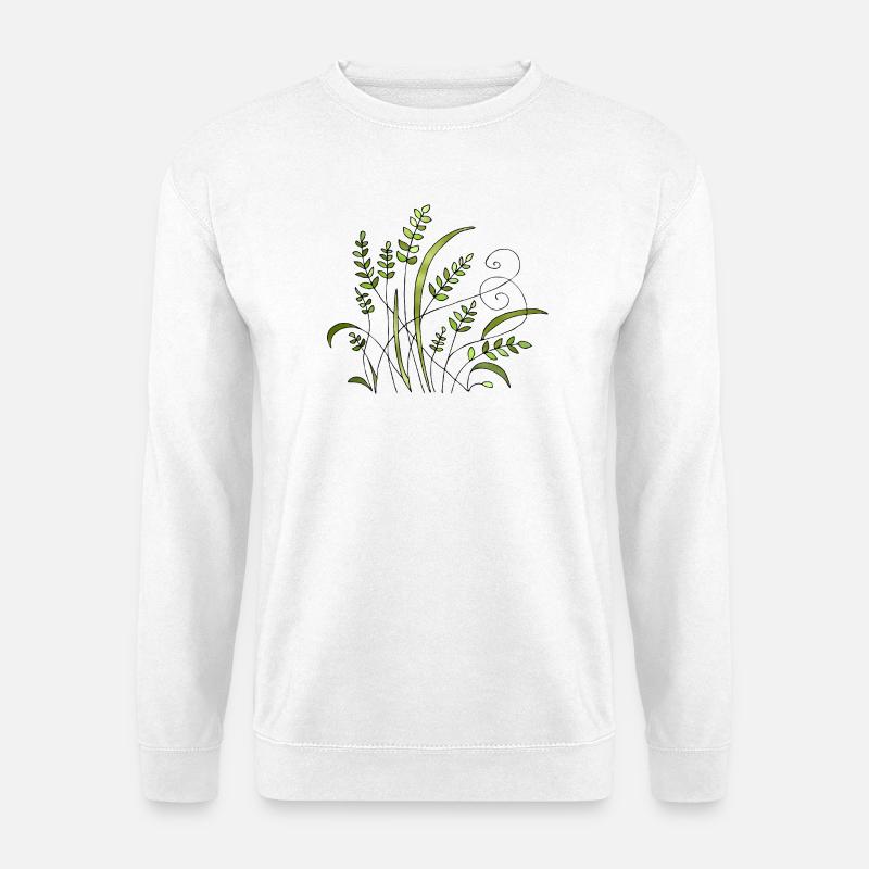 Blumen - Unisex Pullover - Weiß