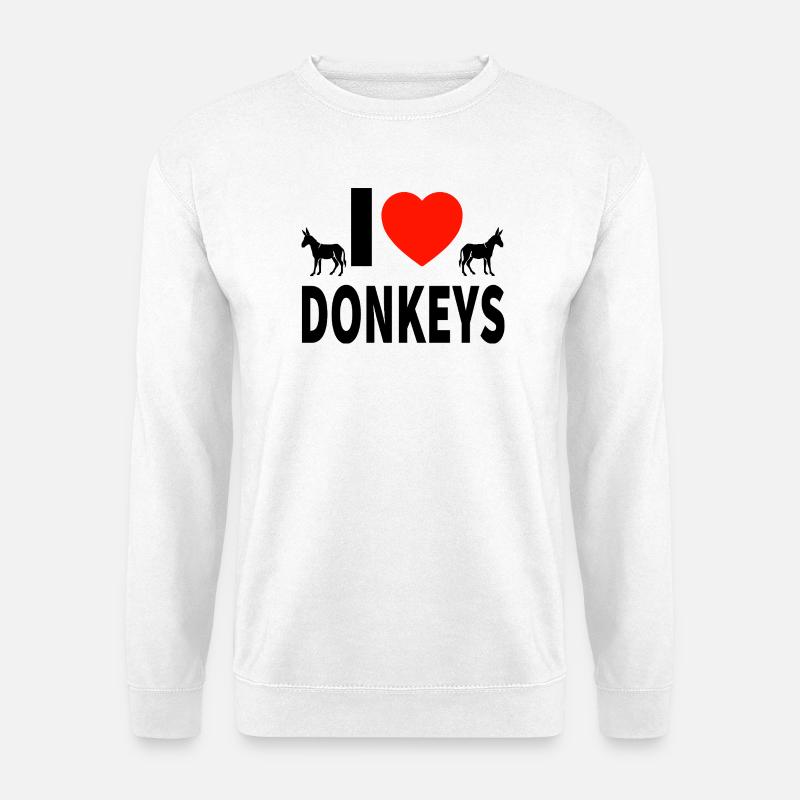 Esel - Unisex Pullover - Weiß