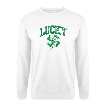 Lucky Shamrock Arch - Unisex Pullover - Weiß - Vorne