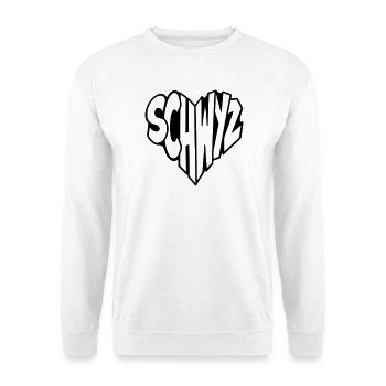 Schwyz, Schweiz Herz Schriftzug  - Unisex Pullover - Weiß - Vorne