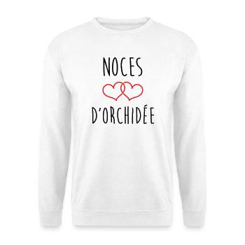Orchid Wedding 55 years of marriage - Unisex Sweatshirt - white - Front