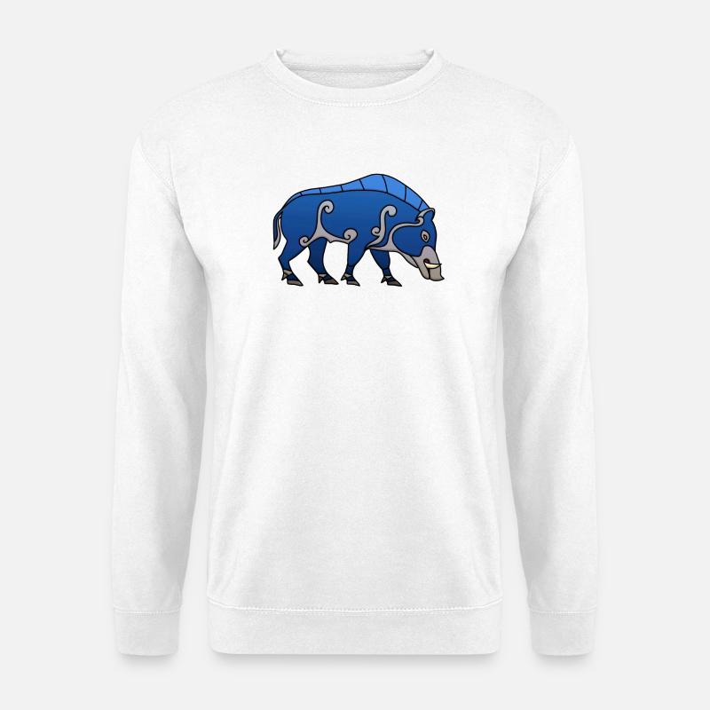 Piktisches Wildschwein - Unisex Pullover - Weiß
