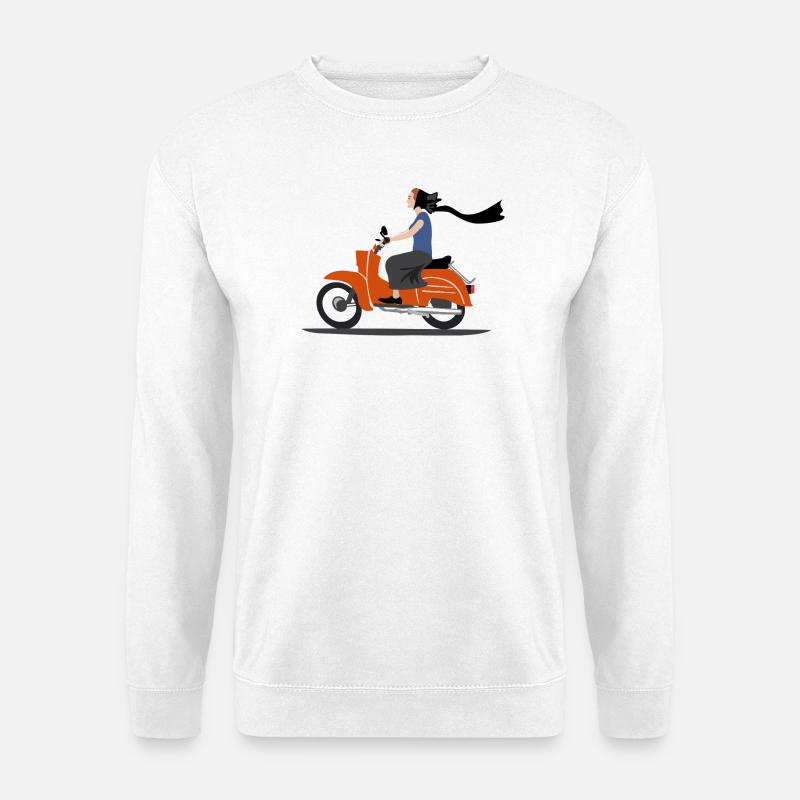 SERBSKA HOLCA MOPED - Unisex Pullover - Weiß