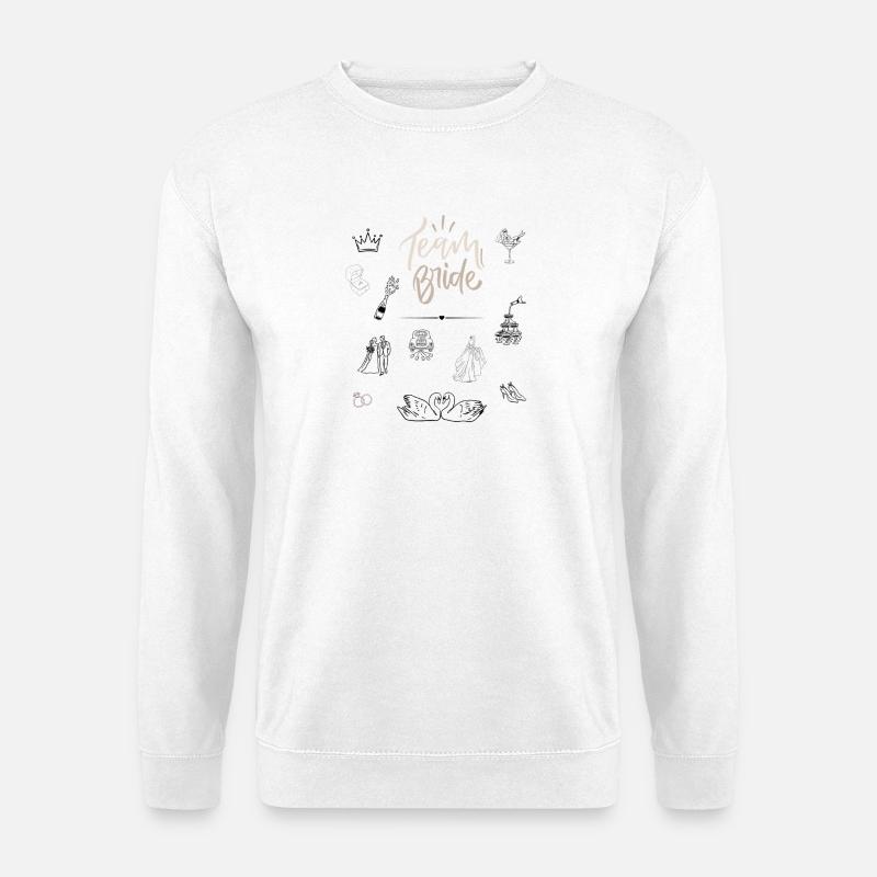 Team Bride für Junggesellinnenabschied - Unisex Pullover - Weiß