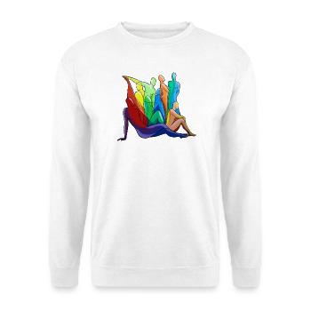 Silhouettes corporelles colorées - Sweat-shirt Unisexe - blanc - Devant