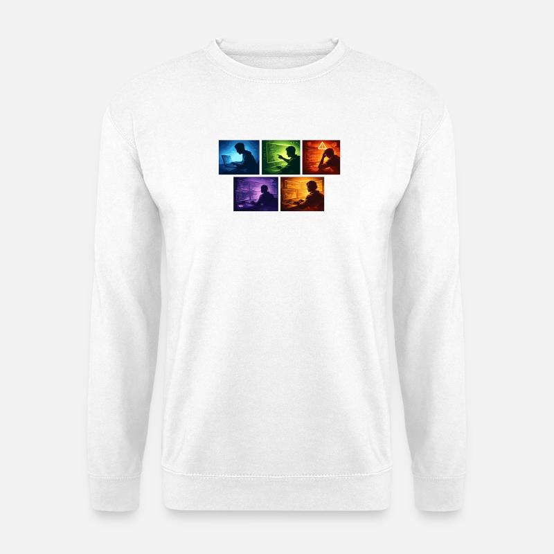 Neon Coding: Screen Worlds - Unisex Sweatshirt - white