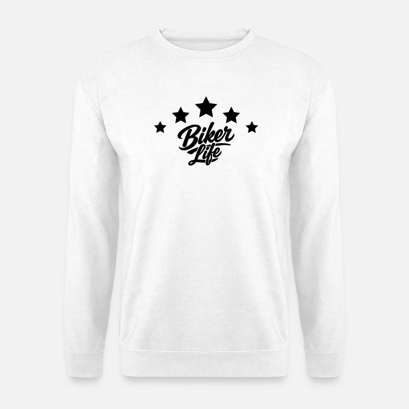 Biker Life  - Unisex Pullover - Weiß