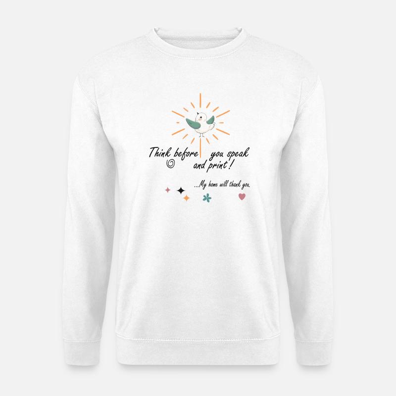 Think - Unisex Sweatshirt - white