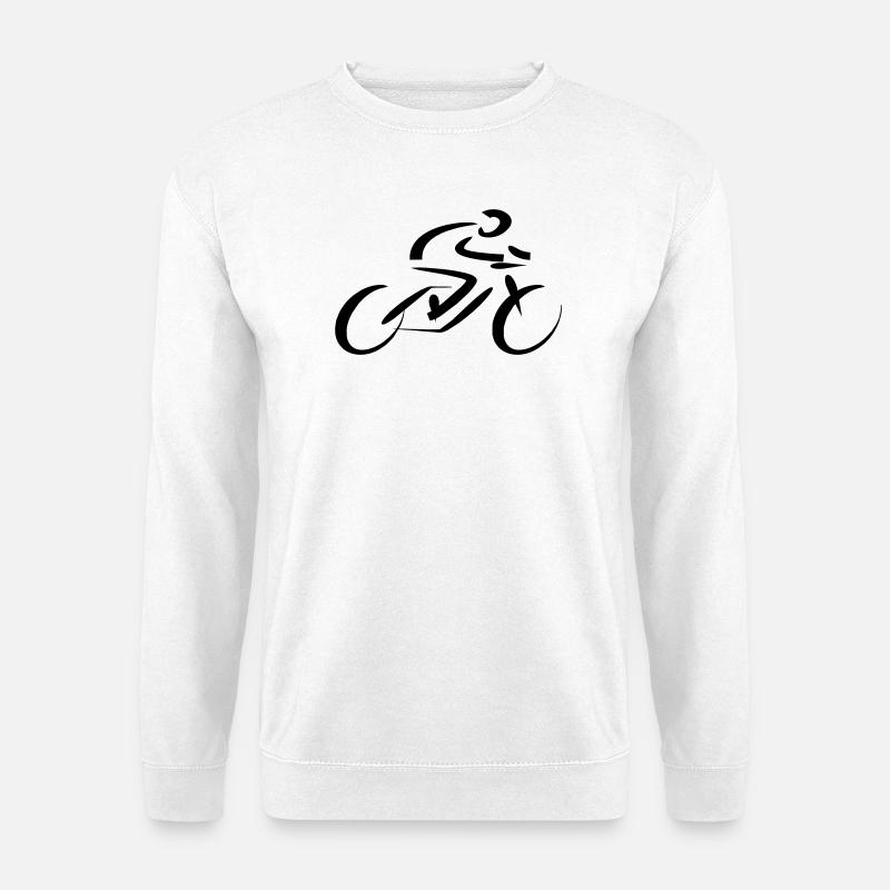 Radfahrer Rennfahrer  - Unisex Pullover - Weiß